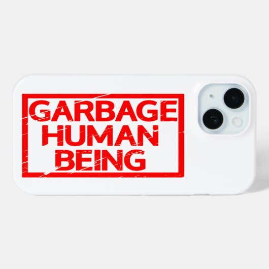 Stempel van vuilnis Case-Mate iPhone case (Achterkant (horizontaal))