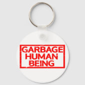 Stempel van vuilnis sleutelhanger (Voorkant)