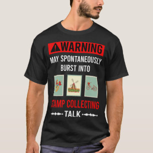 Stempel Verzamelen Stempels Philatelist T-shirt