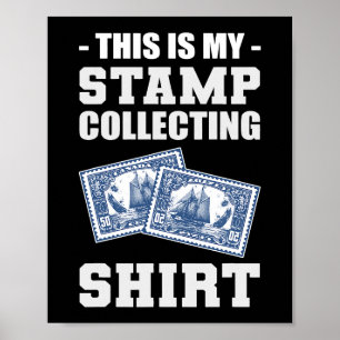Stempel Verzamelend Shirt Reiziger en Natuur Liefh Poster