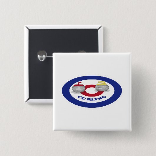 Stempel Vierkante Button 5,1 Cm (Voorkant /achterkant)