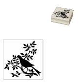 stempel Vogel op een tak (Gestempeld)