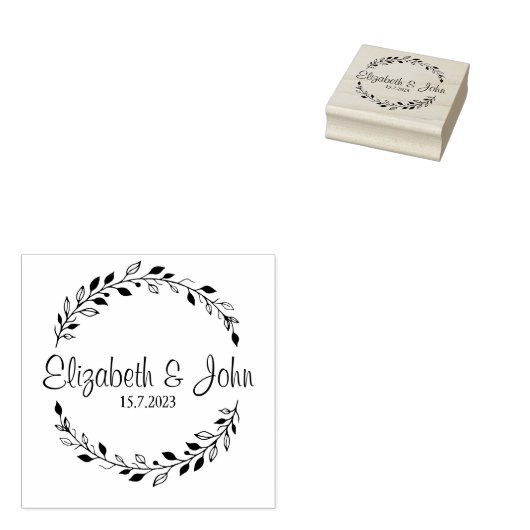 Stempel voor bruiloft, Aangepaste bruiloft, bruilo (Gestempeld)