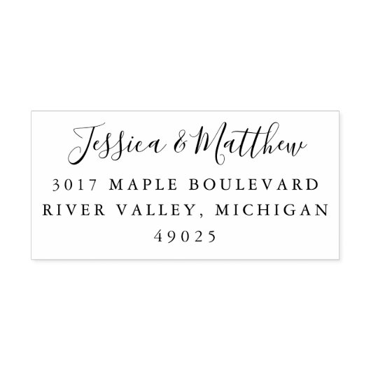 Stempel voor bruiloft Rubber voor RSVP's en bedank (Afrduk)