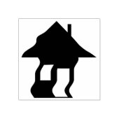 Stempel voor gehakt huissilhouet (Afrduk)