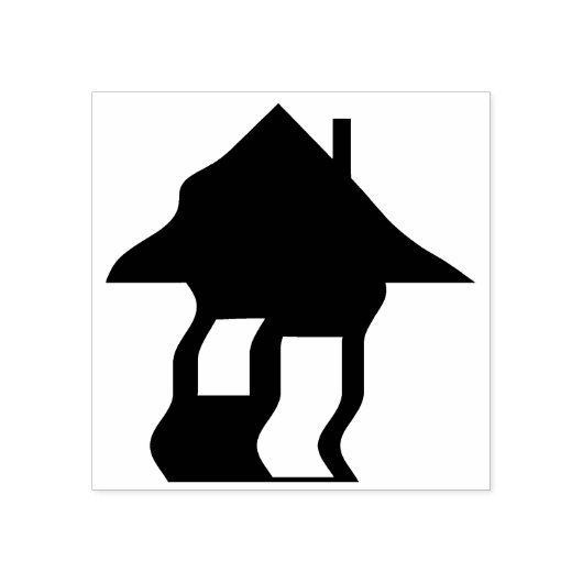 Stempel voor gehakt huissilhouet (Afrduk)