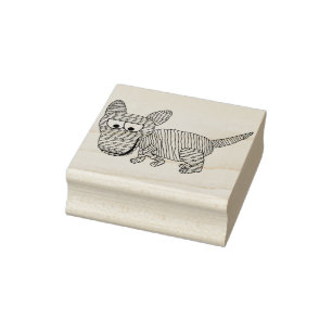Stempel voor illustratie van hondenmaag