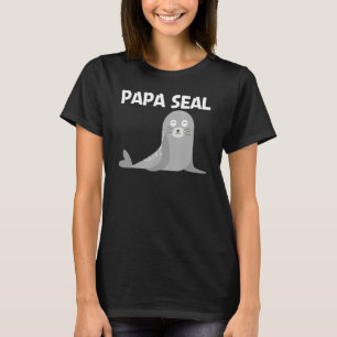 Stempel voor mannen Pap jongens Zee Lion dierentui T-shirt