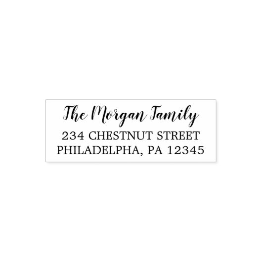 Stempel voor rubberen adres retourneren (Design)