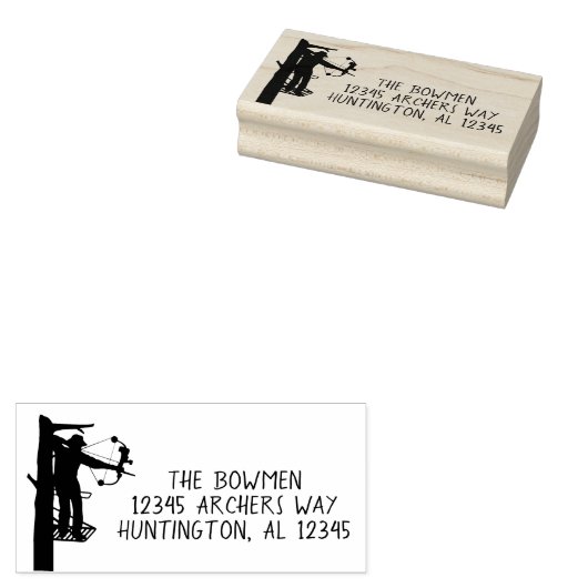 Stempel voor terugzendadres van Bow hunter (Gestempeld)