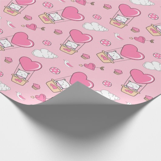 Stempelpapier voor kattenbakken cadeaupapier (Hoek)