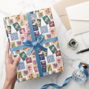 stempels Collectie, retro thema Cadeaupapier