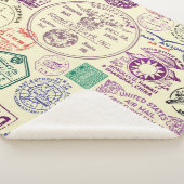  stempels, decoratieve documentenset. sherpa deken (3/4)