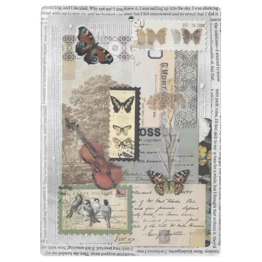 Stempels  Ephemera Decoupage Klembord (Achterkant)