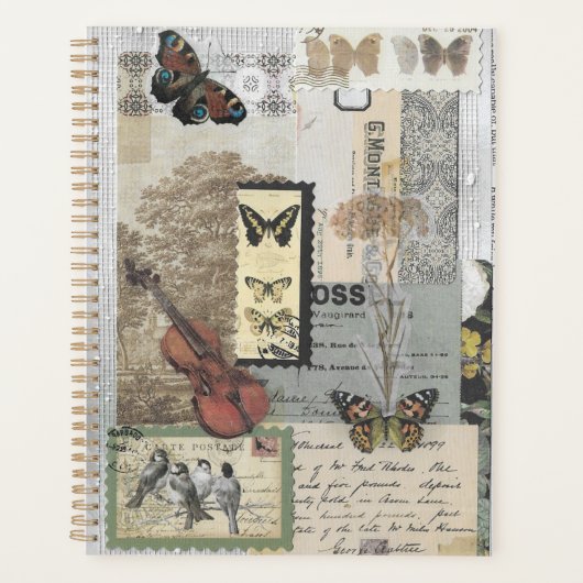 Stempels  Ephemera Decoupage Planner (Voorkant)