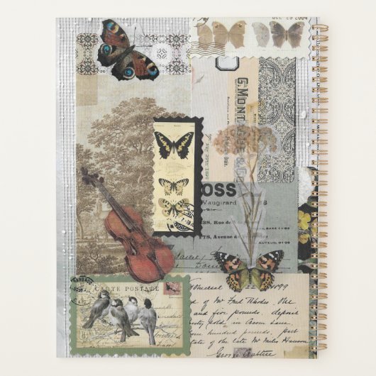 Stempels  Ephemera Decoupage Planner (Achterkant)