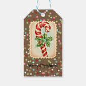 Stempels Kerst Snoep Cadeaulabel (Voorkant)