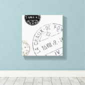  stempels...uitgerekt doek canvas afdruk (Insitu (Houten vloer))