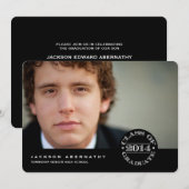 Stempelstijl Fotografie Uitnodiging (Voorkant / Achterkant)