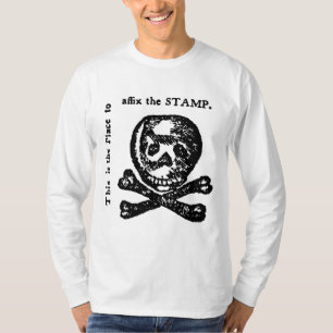 Stempelwet opstand Amerikaanse revolutie T-shirt