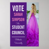 stemrecht poster klas president studentenraad (Voorkant)