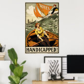Stemrecht van vrouwen om te stemmen poster (Thuiskantoor)