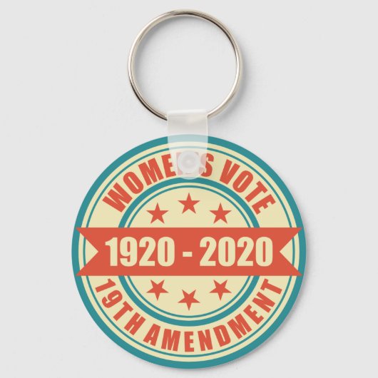 Stemrecht vrouwen honderdjarig sleutelhanger (Voorkant)