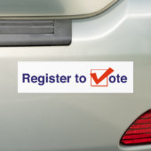 Stemregister 2024 bumpersticker (Op auto)