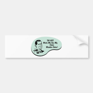 Stemstem voor lid van de koor bumpersticker