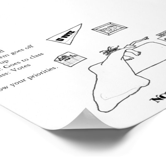 Stemster voor studenten poster (Hoek)