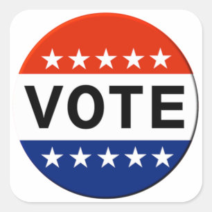 Stemstickers Vierkante Sticker