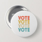 Stemstijl ronde button 7,6 cm (Voorkant /achterkant)