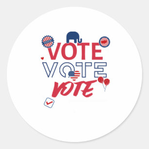 Stemverkiezingscadeau Ronde Sticker