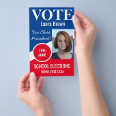 Stemverkiezingscampagne sjabloon flyer (Hand)