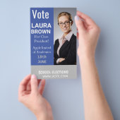 Stemverkiezingscampagne sjabloon flyer (Hand)