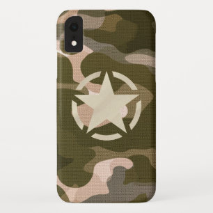 Stencil Decal op Camo Style iPhone XR Hoesje