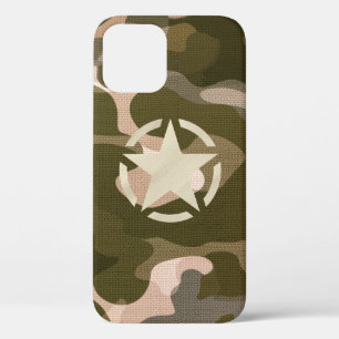 Stencil  Decal op Camo Style iPhone 12 Hoesje