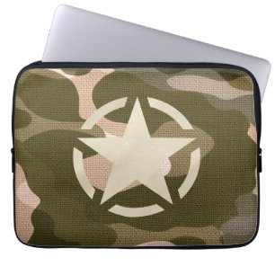 Stencil  Decal op Camo Style Laptop Sleeve