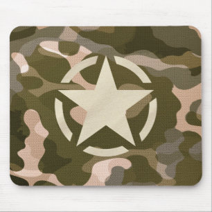Stencil  Decal op Camo Style Muismat
