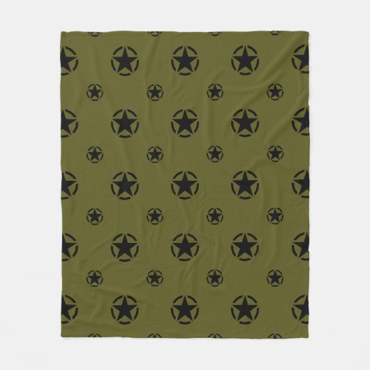 Stencil  Decimaal op camouflage kleur Fleece Deken (Voorkant)
