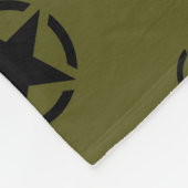 Stencil  Decimaal op camouflage kleur Fleece Deken (Hoek)