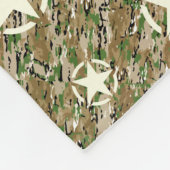 Stencil  Decimaal op camouflage kleur Fleece Deken (Hoek)
