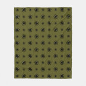 Stencil Decimaal op camouflage kleur Fleece Deken (Voorkant)