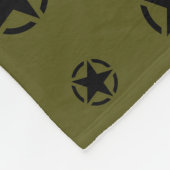 Stencil Decimaal op camouflage kleur Fleece Deken (Hoek)