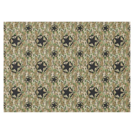 Stencil  Decimaal op camouflage kleur Tafelkleed (Voorkant (Horizontaal))