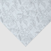 Stencil Flowers op lichtgroene ontkoppeling Tissuepapier (Detail)