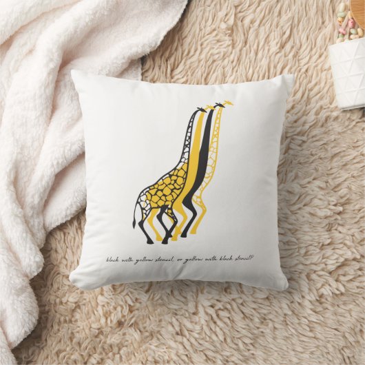 stencil Giraffes Kussen (Deken)