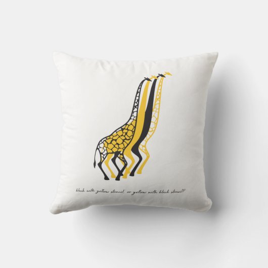 stencil Giraffes Kussen (Achterkant)