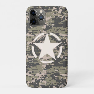 Stencil Label Decale Style Khaki Camouflage iPhone 11 Pro Hoesje