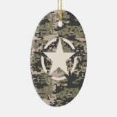 Stencil Label Decale Style Khaki Camouflage Keramisch Ornament (Rechts)